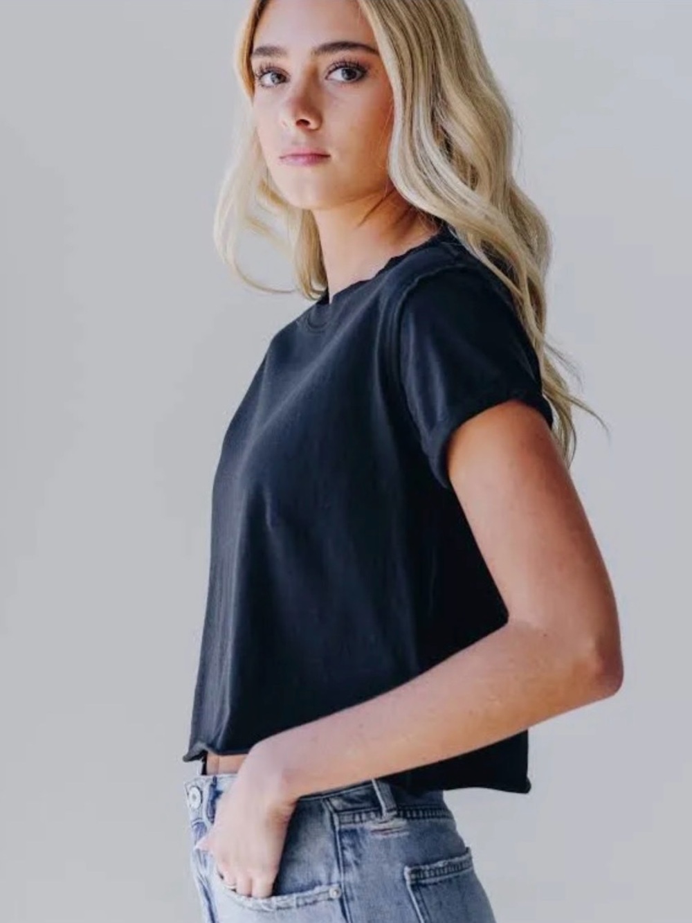 Free people Crop T-Shirt